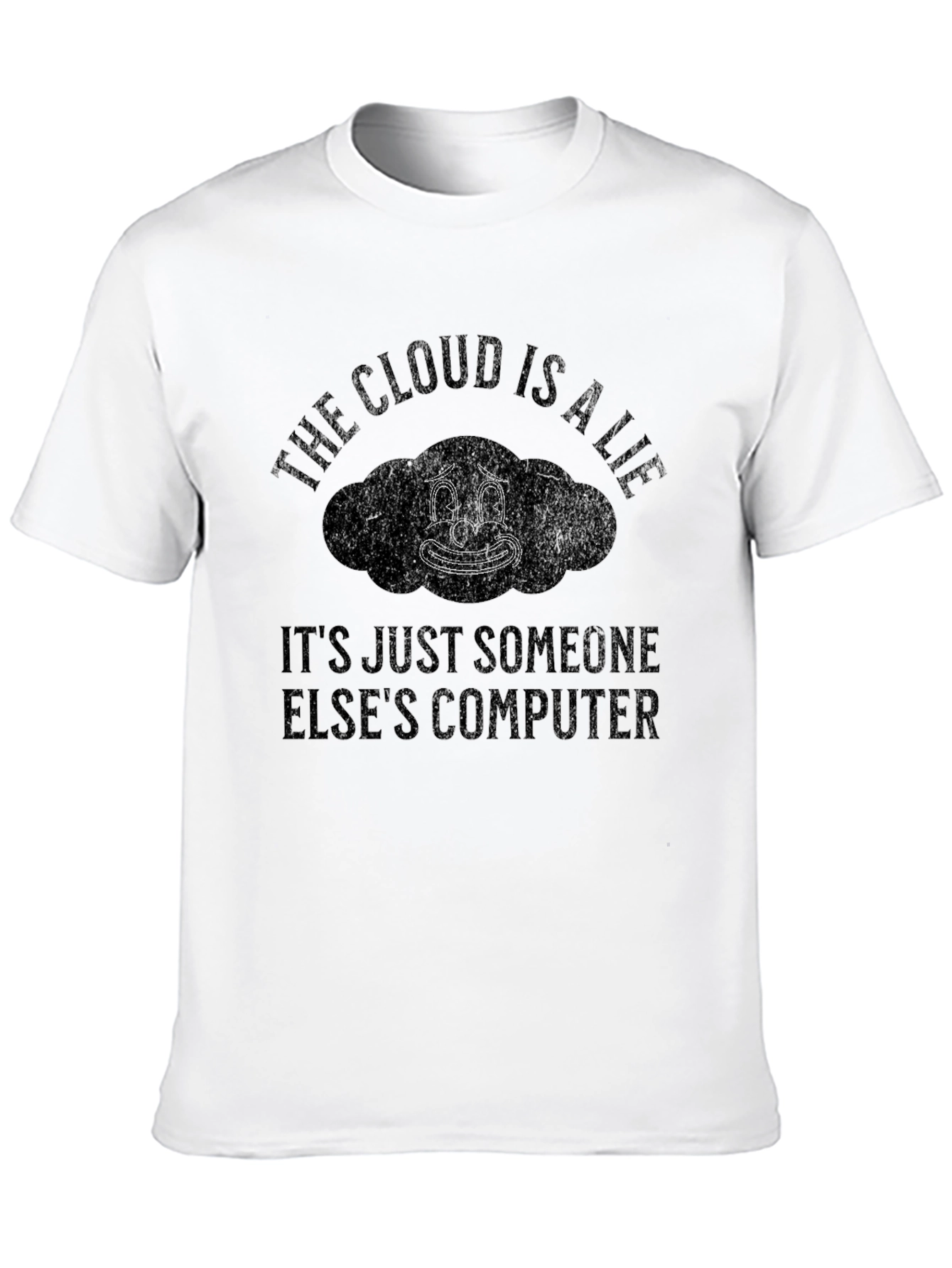 The Cloud Is A Lie Graphic Tee - Black
