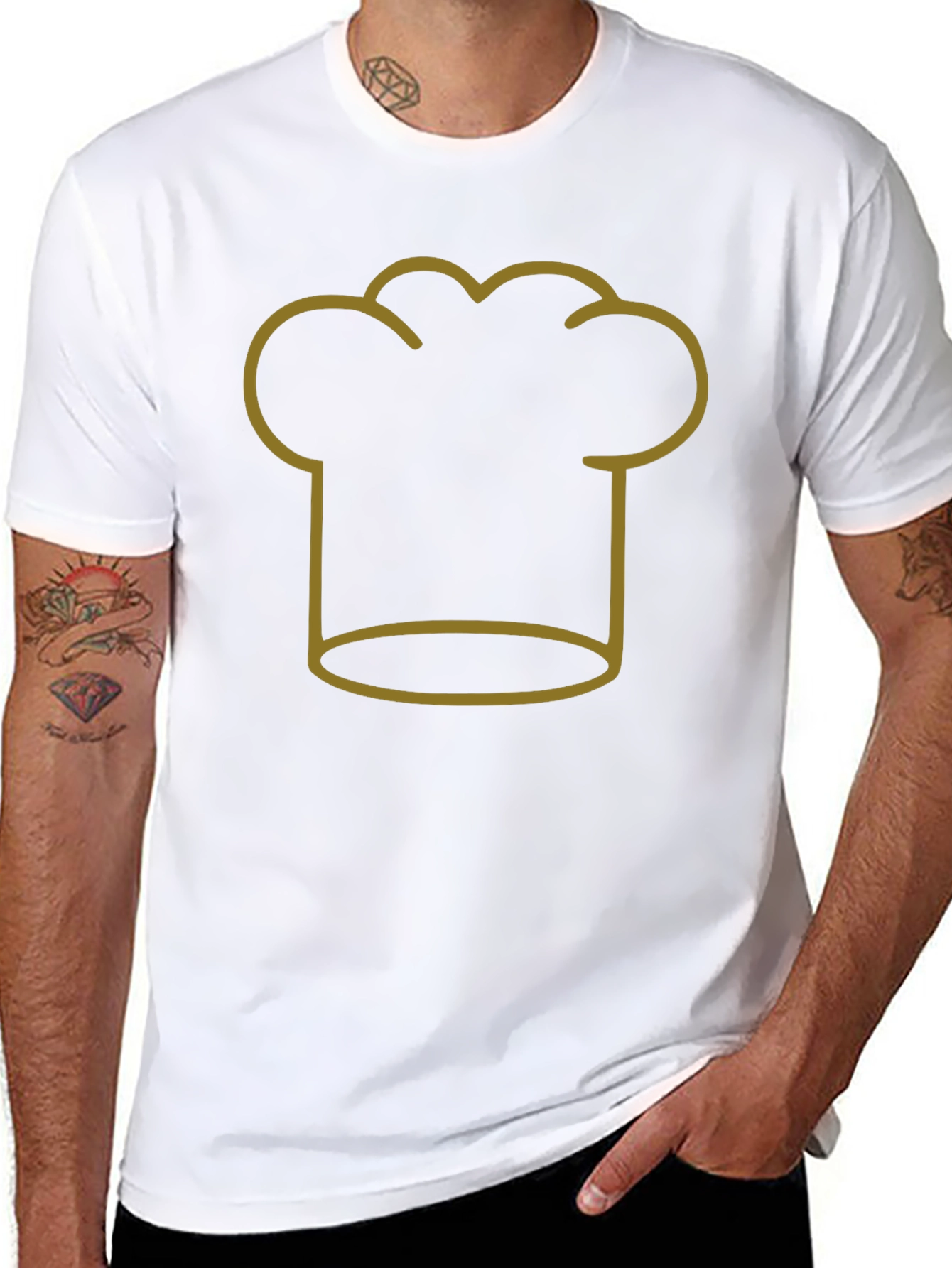 Chef Hat Outline T-Shirt