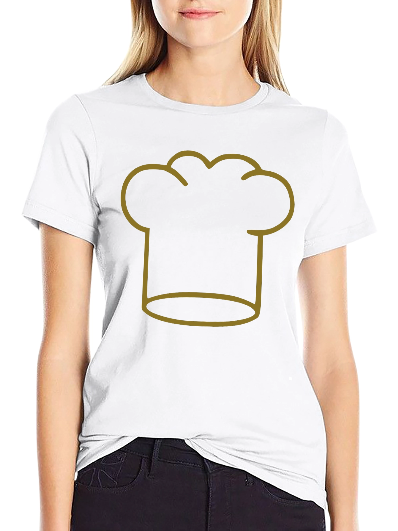 Chef Hat Outline T-Shirt