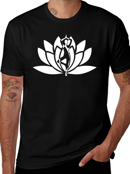 Lotus Pose T-Shirt - Yoga & Meditation Style