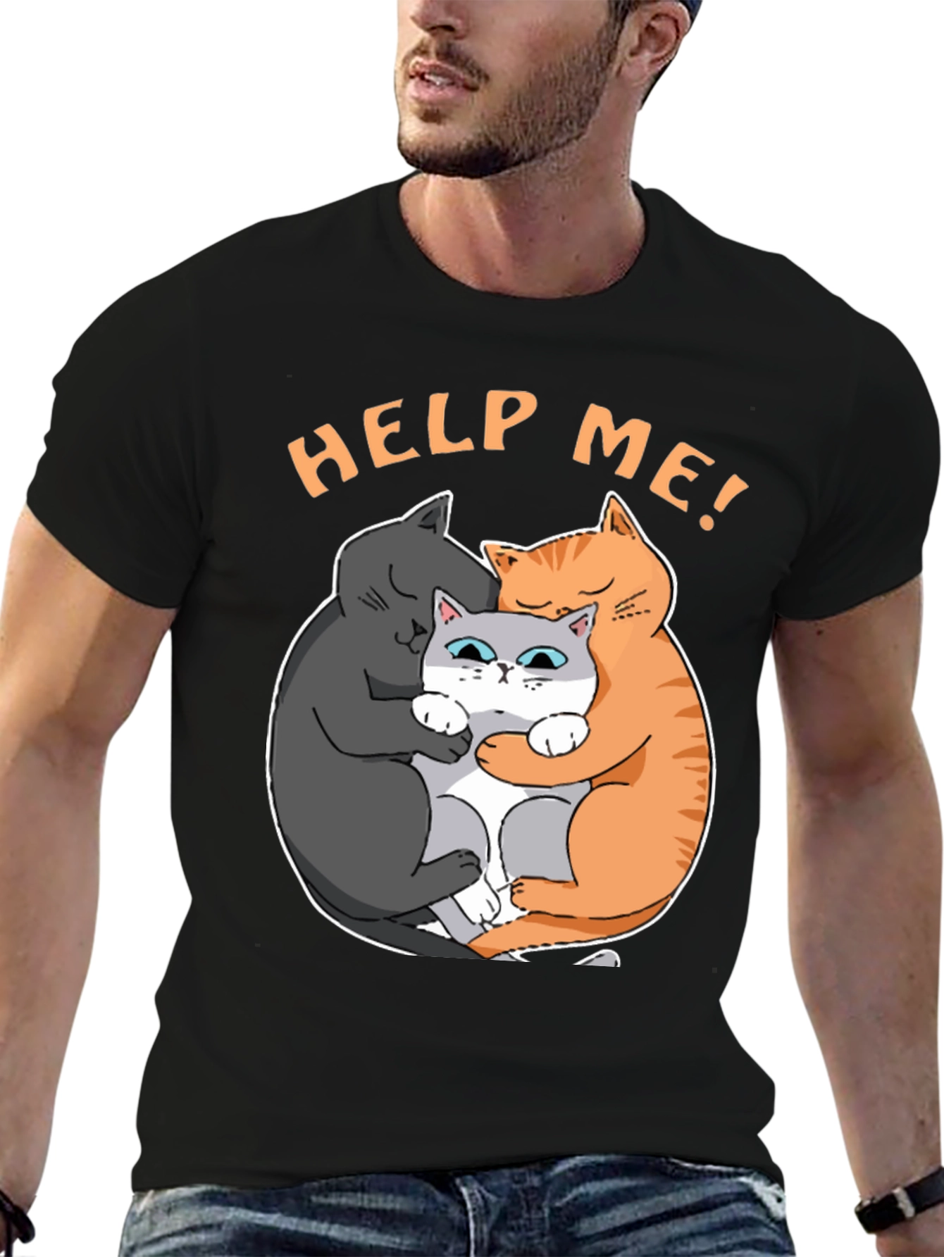 Help Me! Cat Lover T-Shirt