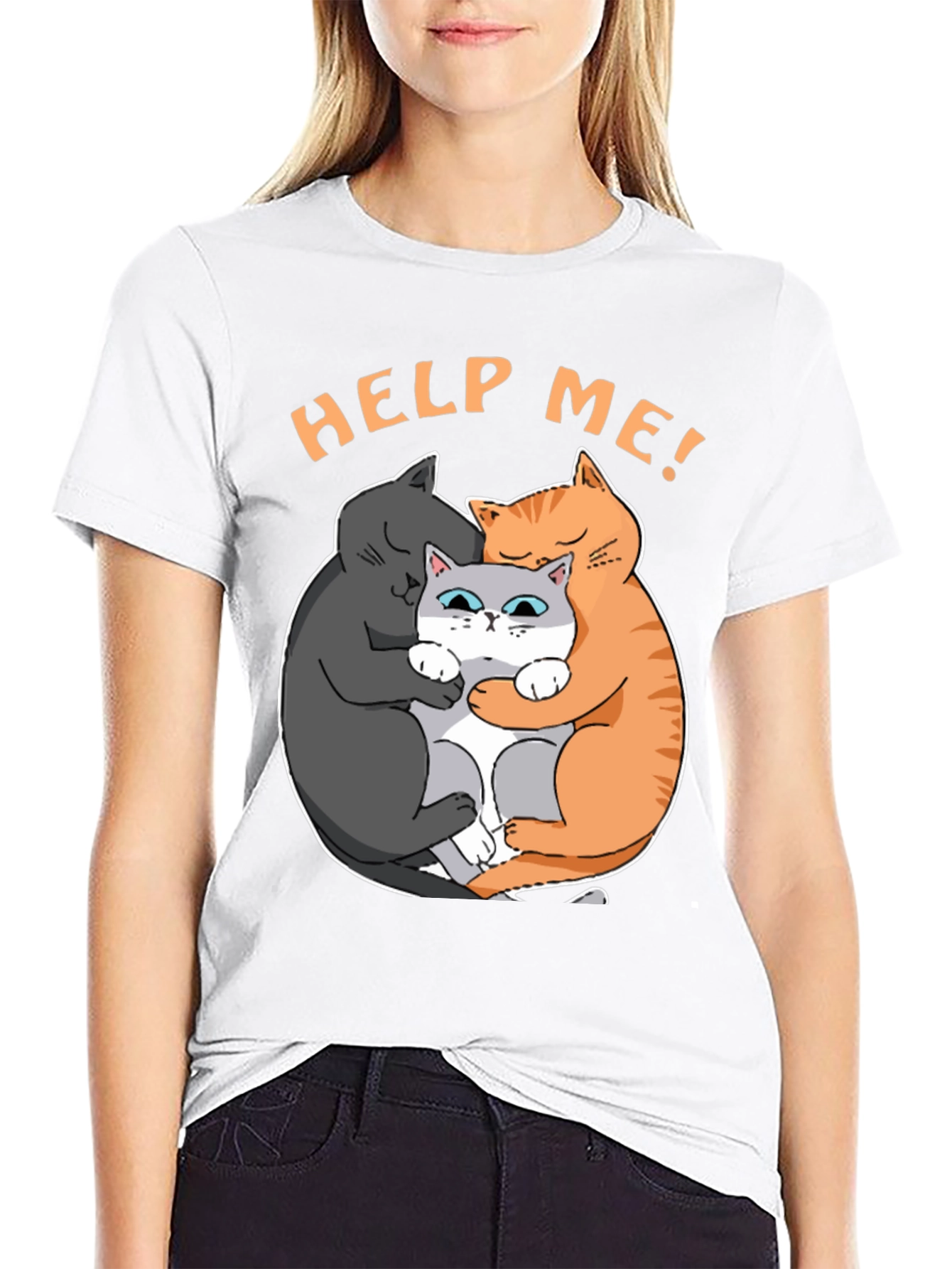 Help Me! Cat Lover T-Shirt