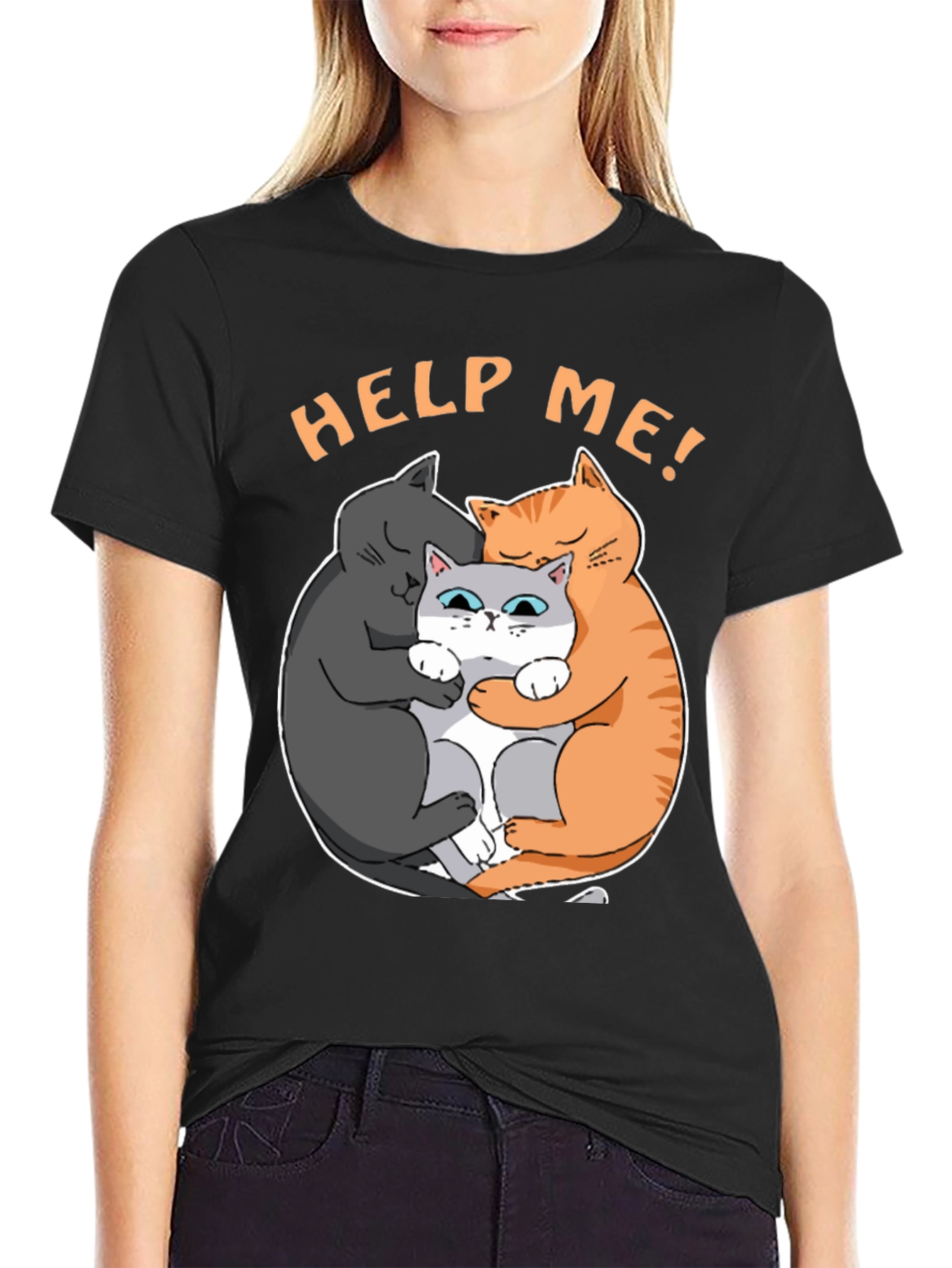 Help Me! Cat Lover T-Shirt