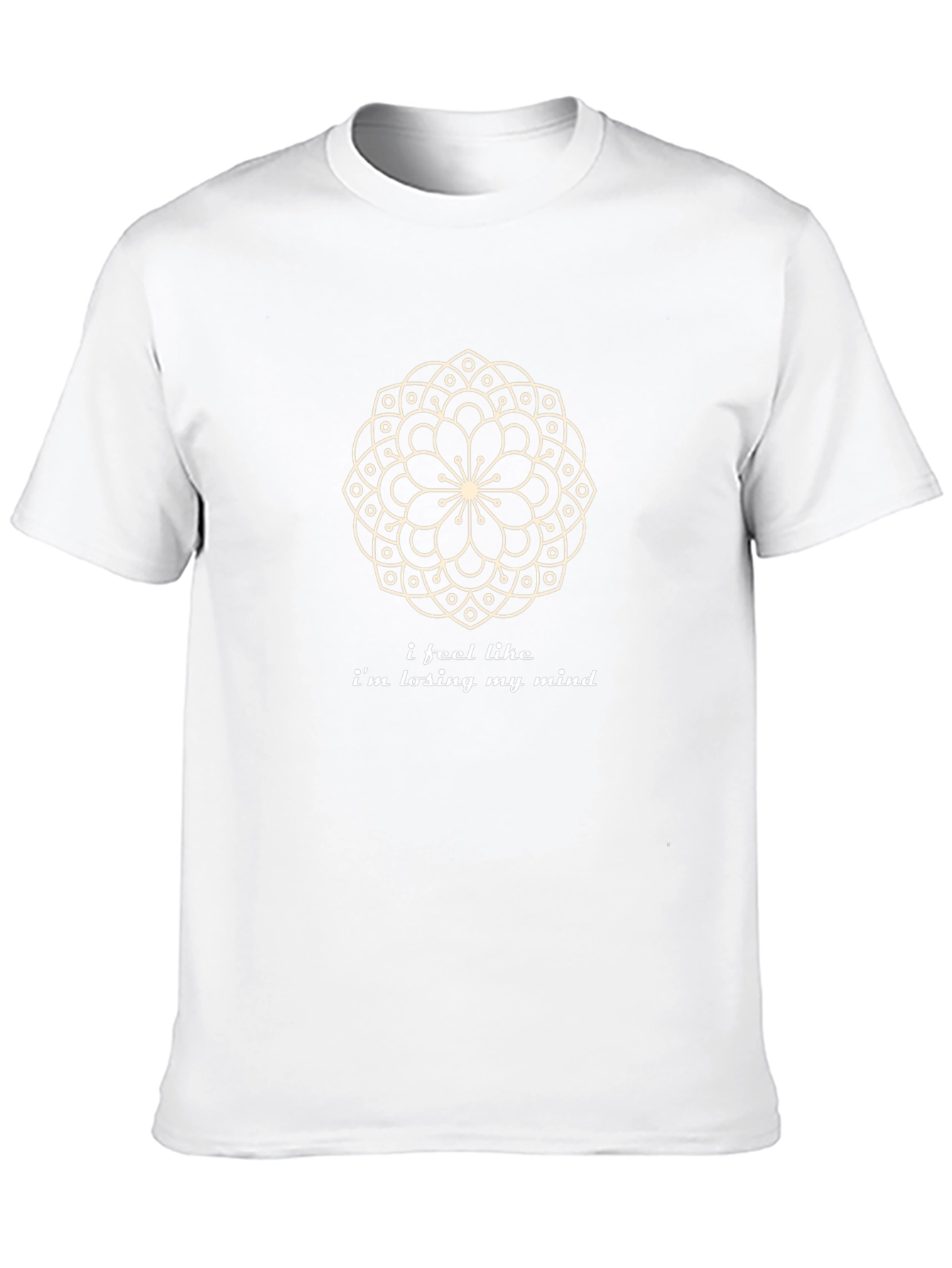 Mandala Mind Mens Black Graphic T-Shirt