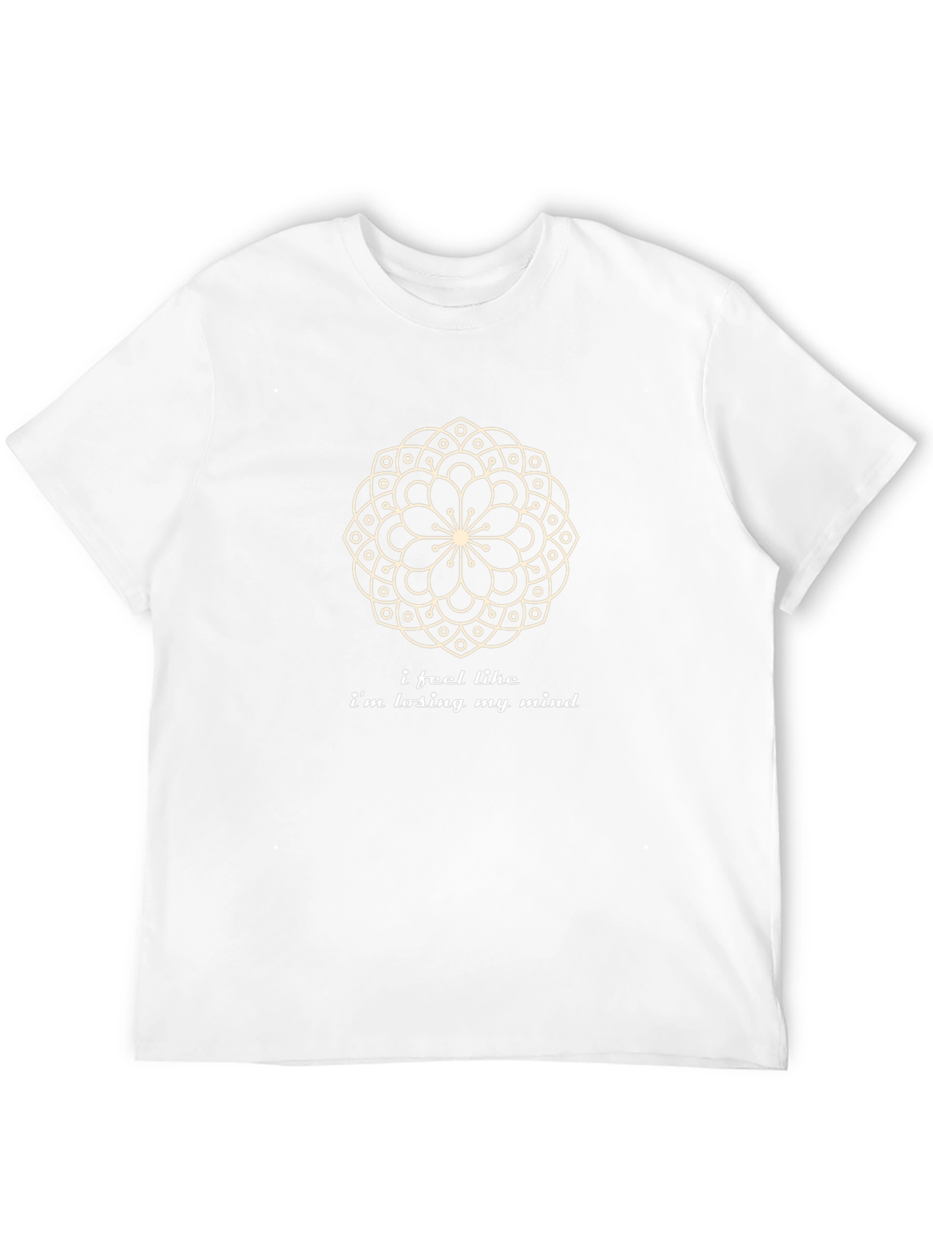 Mandala Mind Mens Black Graphic T-Shirt