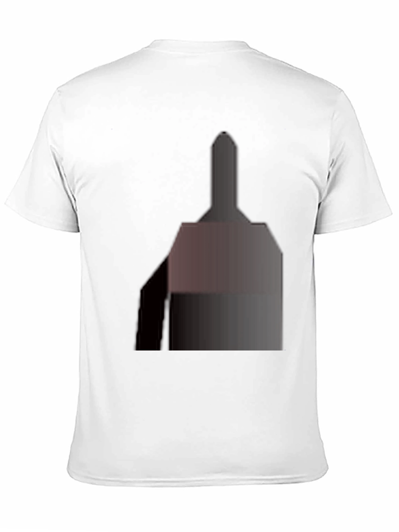 Classic Black Tee with Abstract Geometric Design