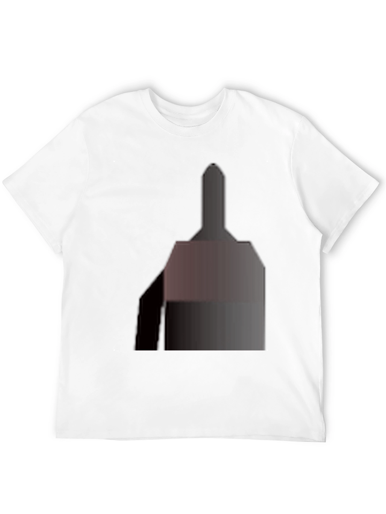 Classic Black Tee with Abstract Geometric Design