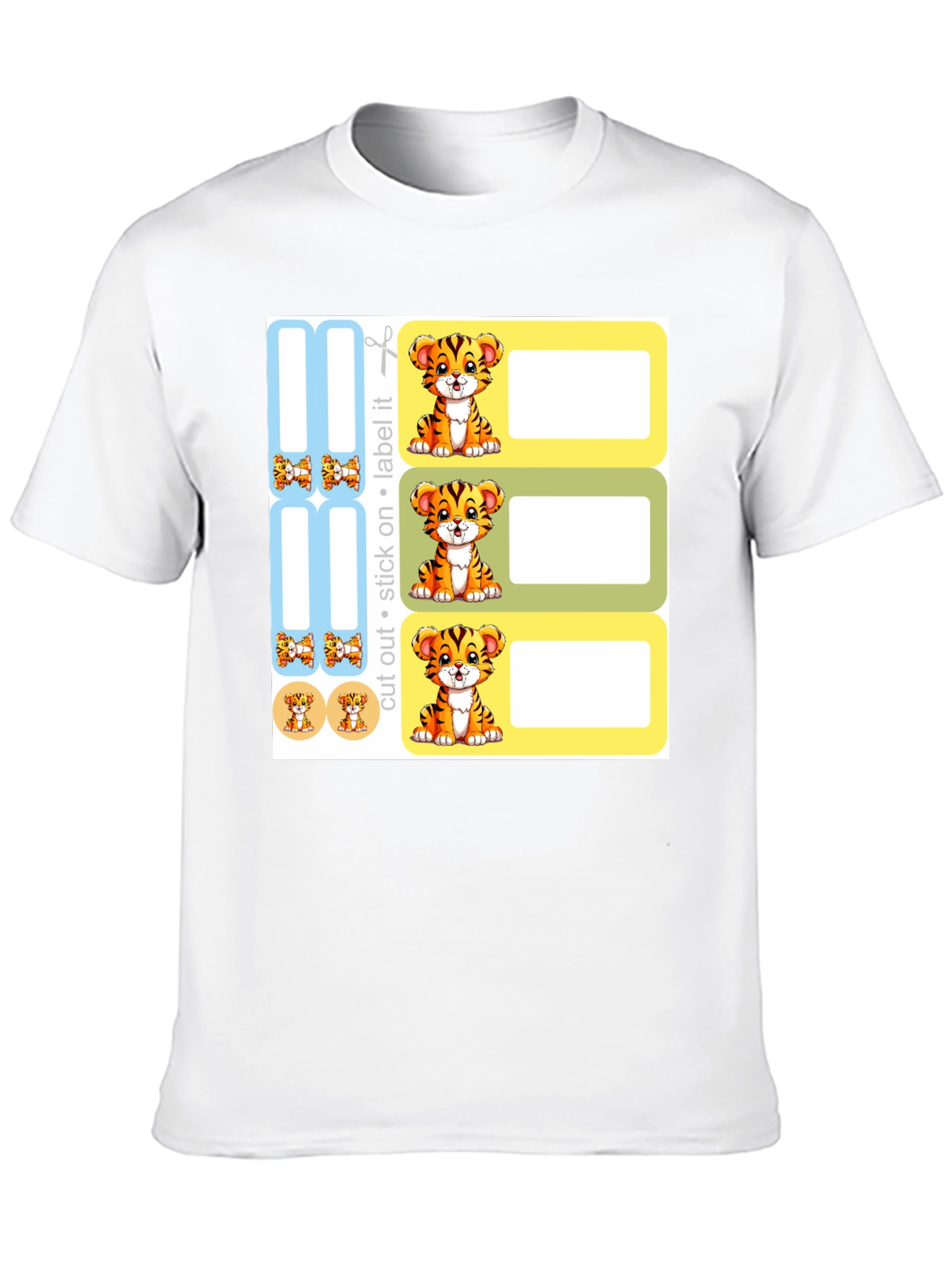 Cute Tiger Labels - School & Home Organization