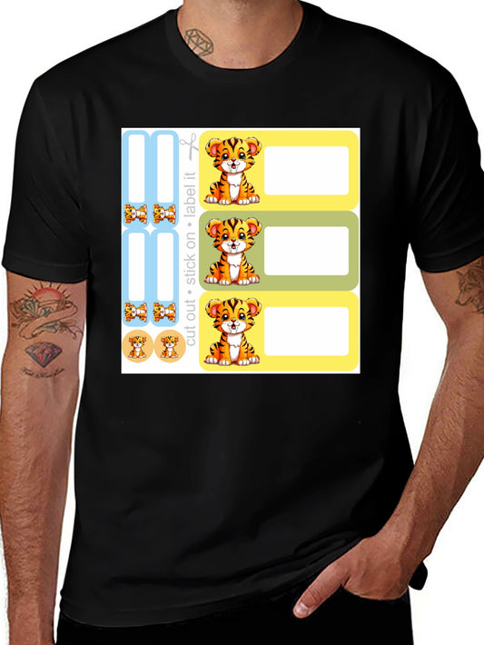 Cute Tiger Labels - School & Home Organization