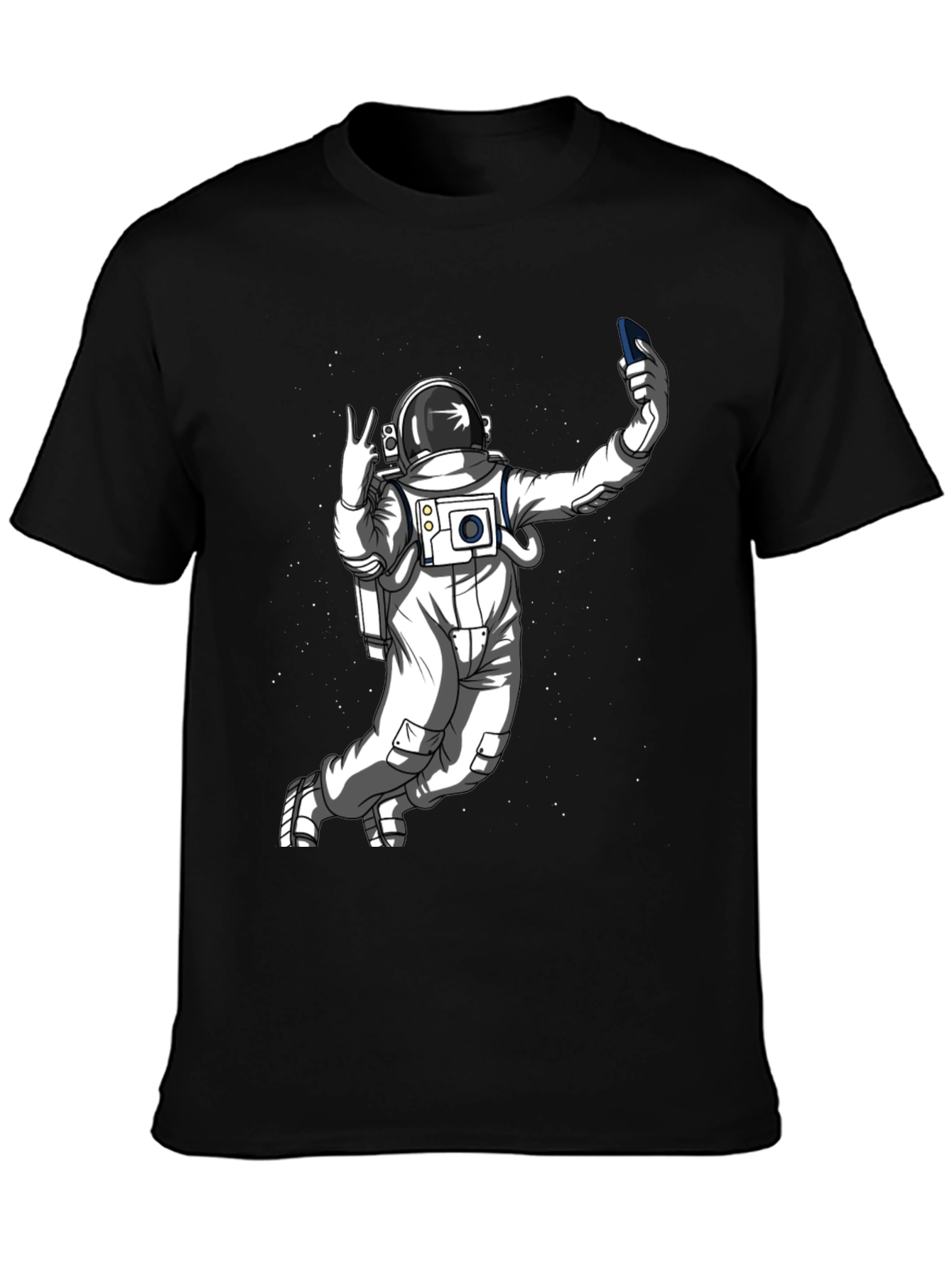 Astronaut Selfie T-Shirt - Space Graphic Tee
