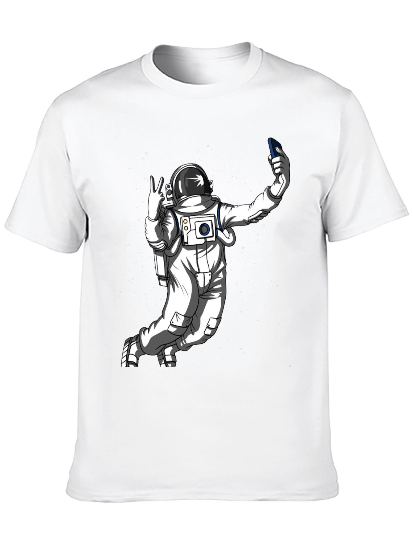 Astronaut Selfie T-Shirt - Space Graphic Tee