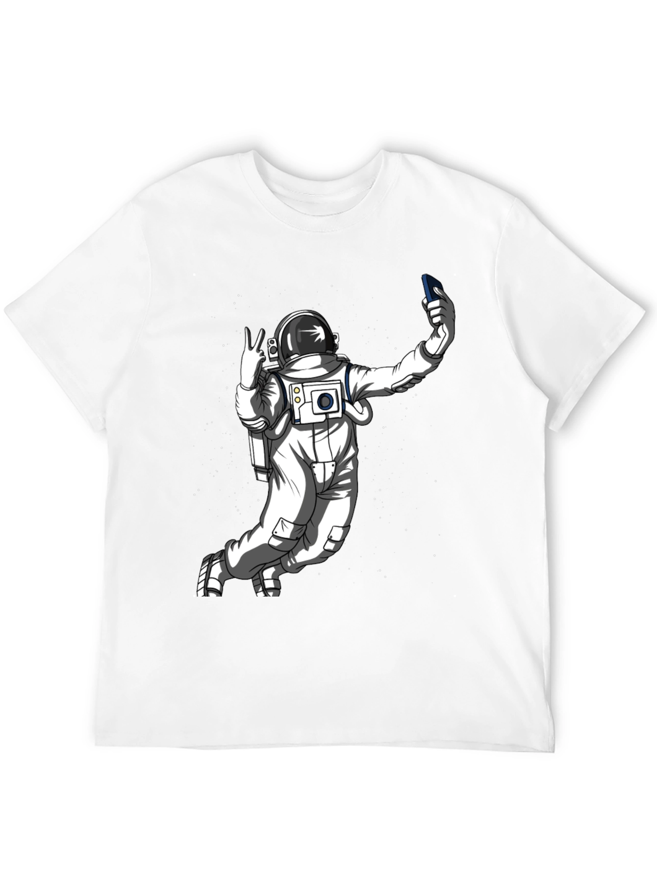 Astronaut Selfie T-Shirt - Space Graphic Tee