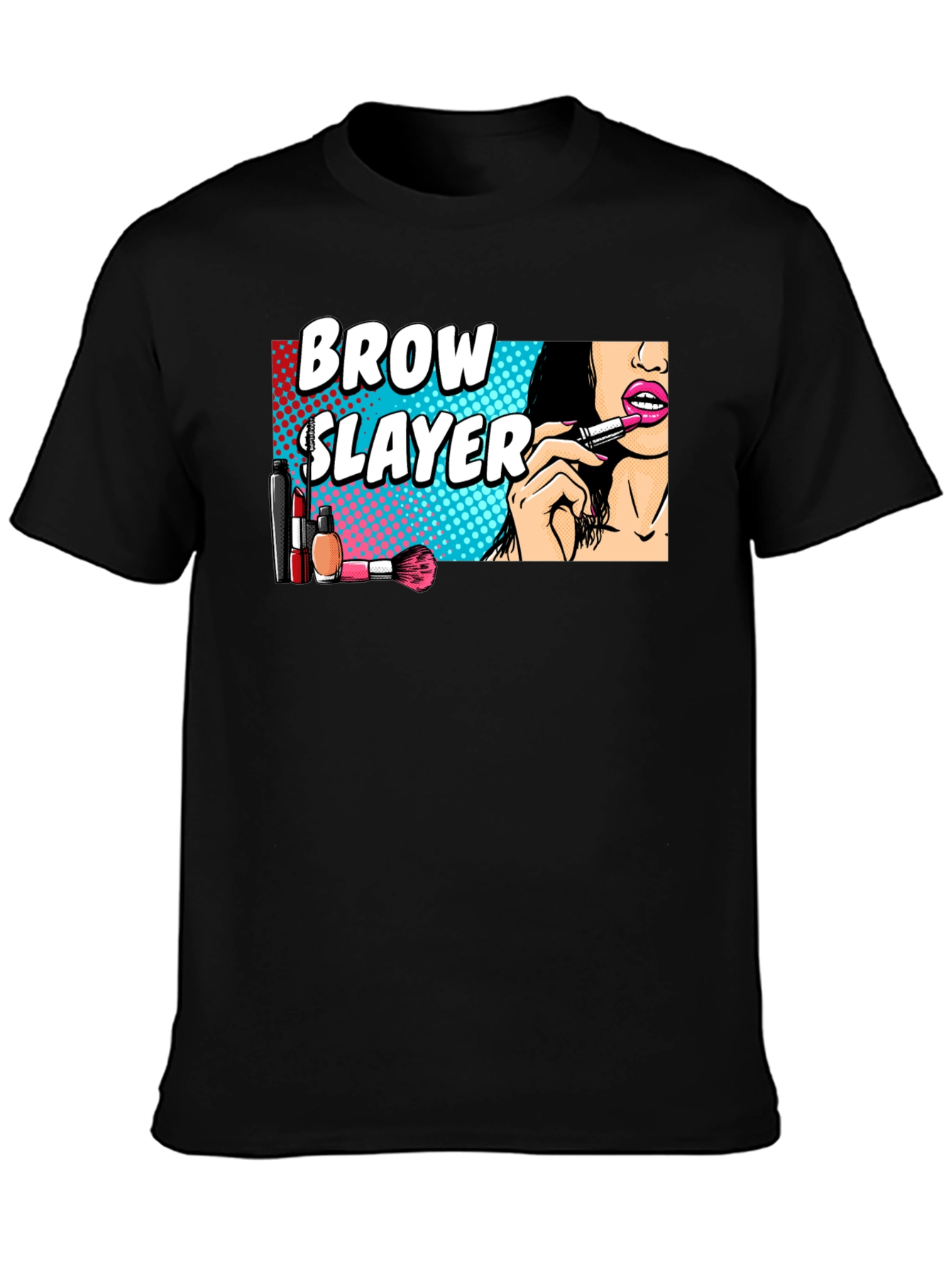 Brow Slayer Black Graphic Tee
