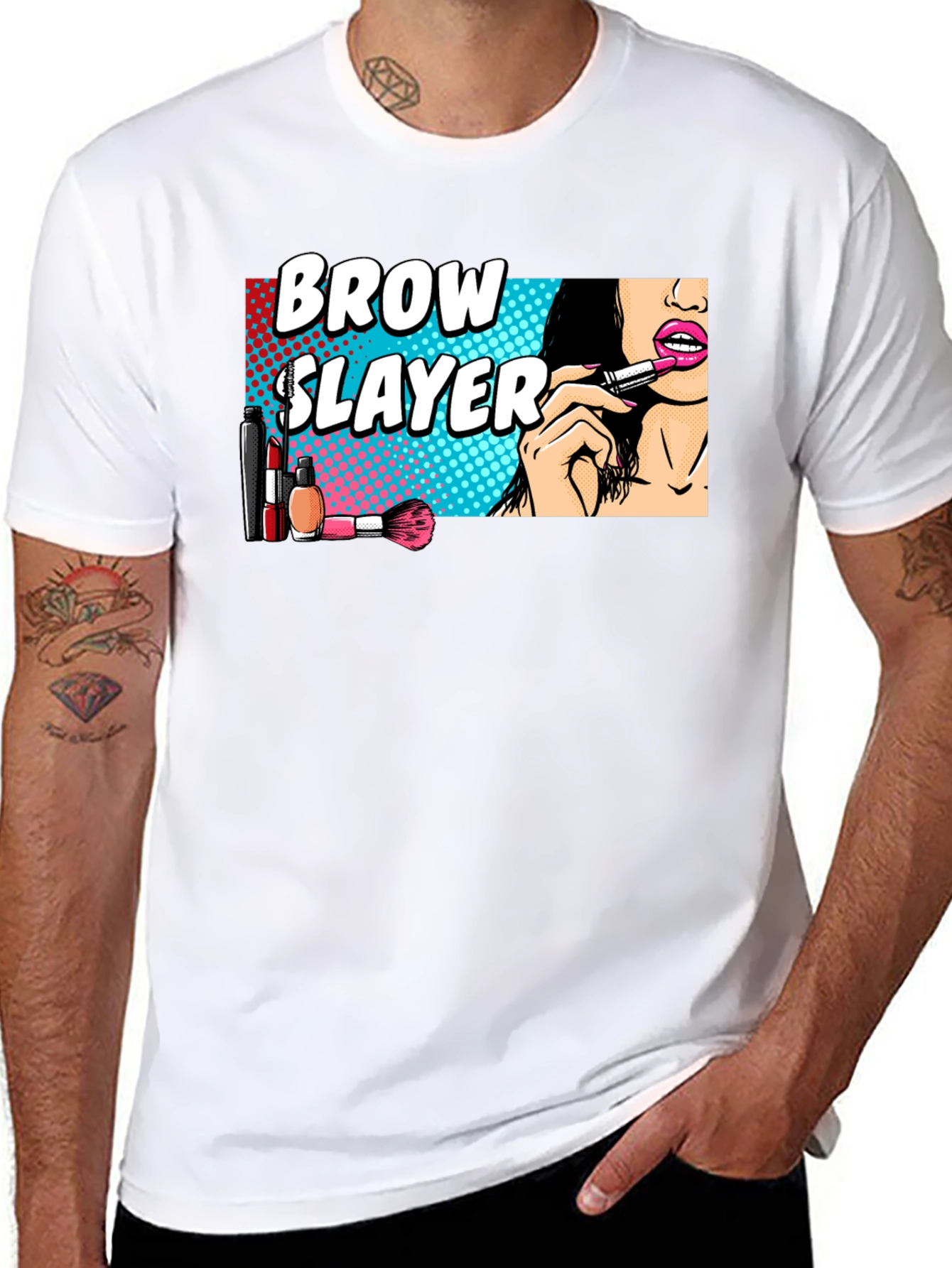Brow Slayer Black Graphic Tee