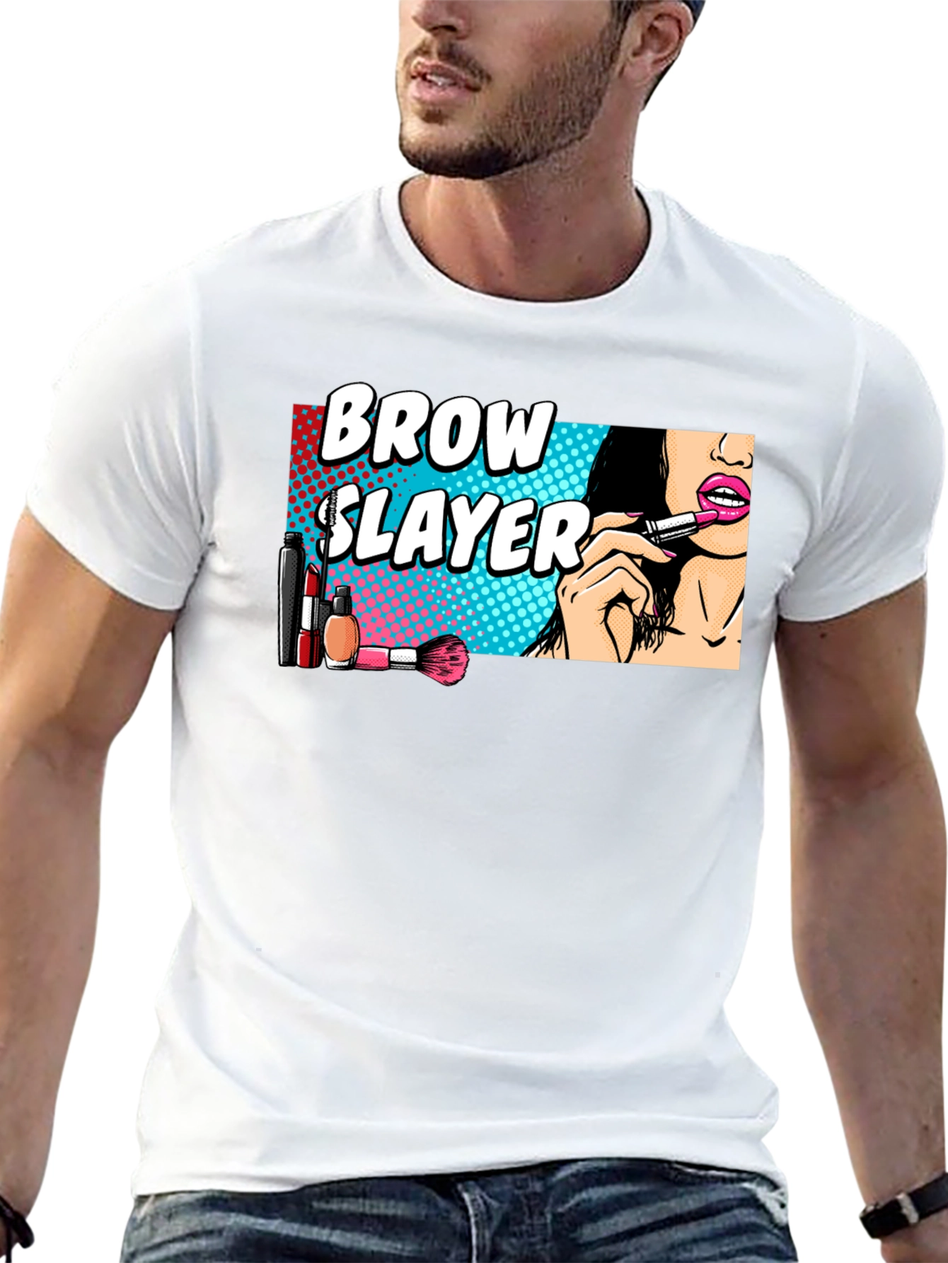 Brow Slayer Black Graphic Tee
