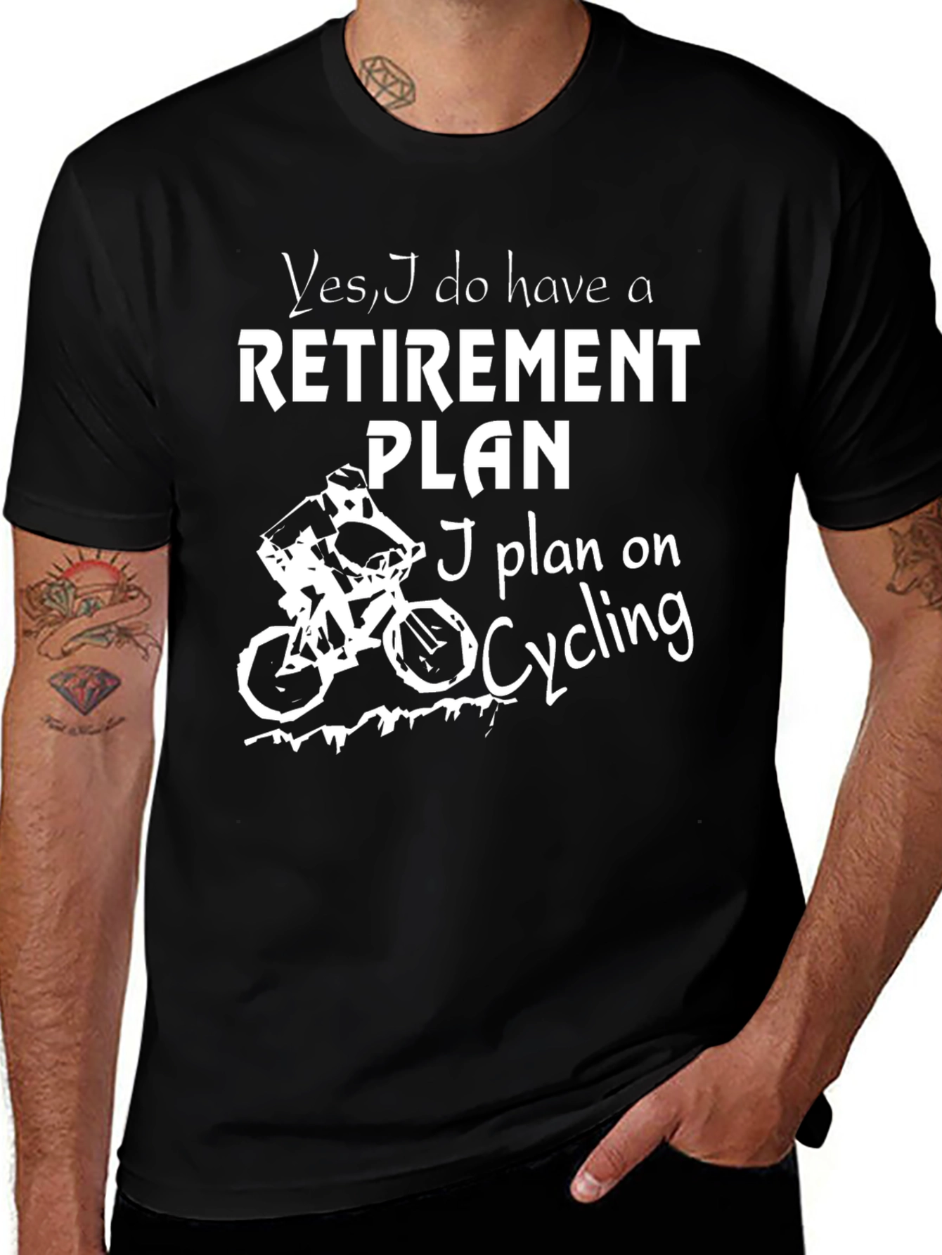 Cycling Retirement Plan Graphic T-Shirt