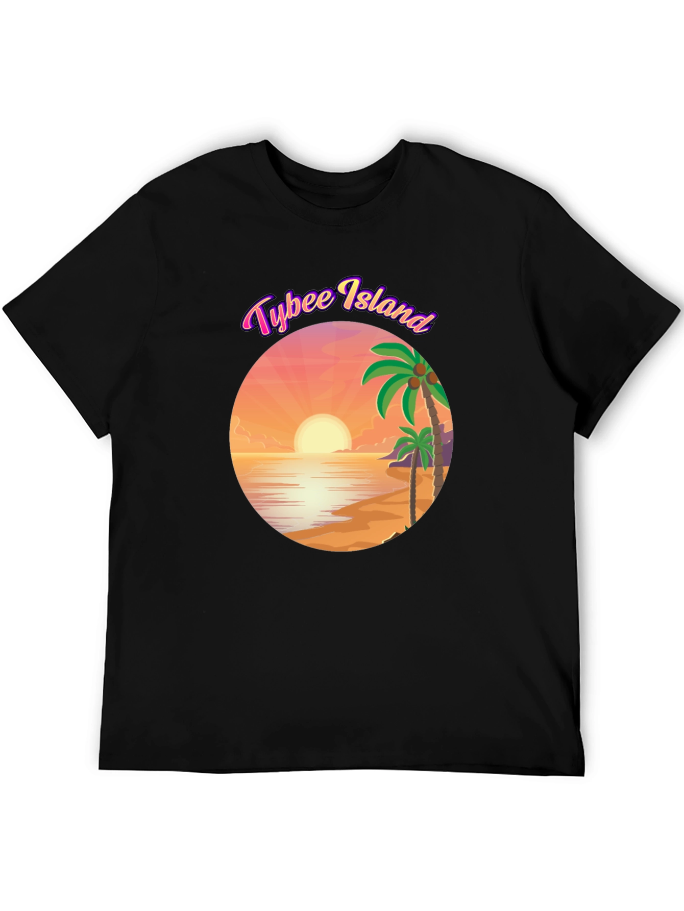 Tybee Island Graphic T-Shirt - Black