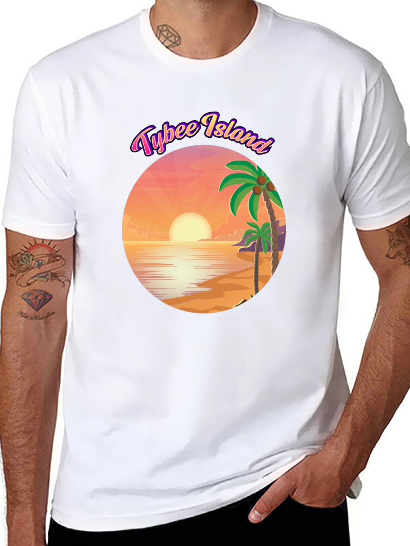Tybee Island Graphic T-Shirt - Black