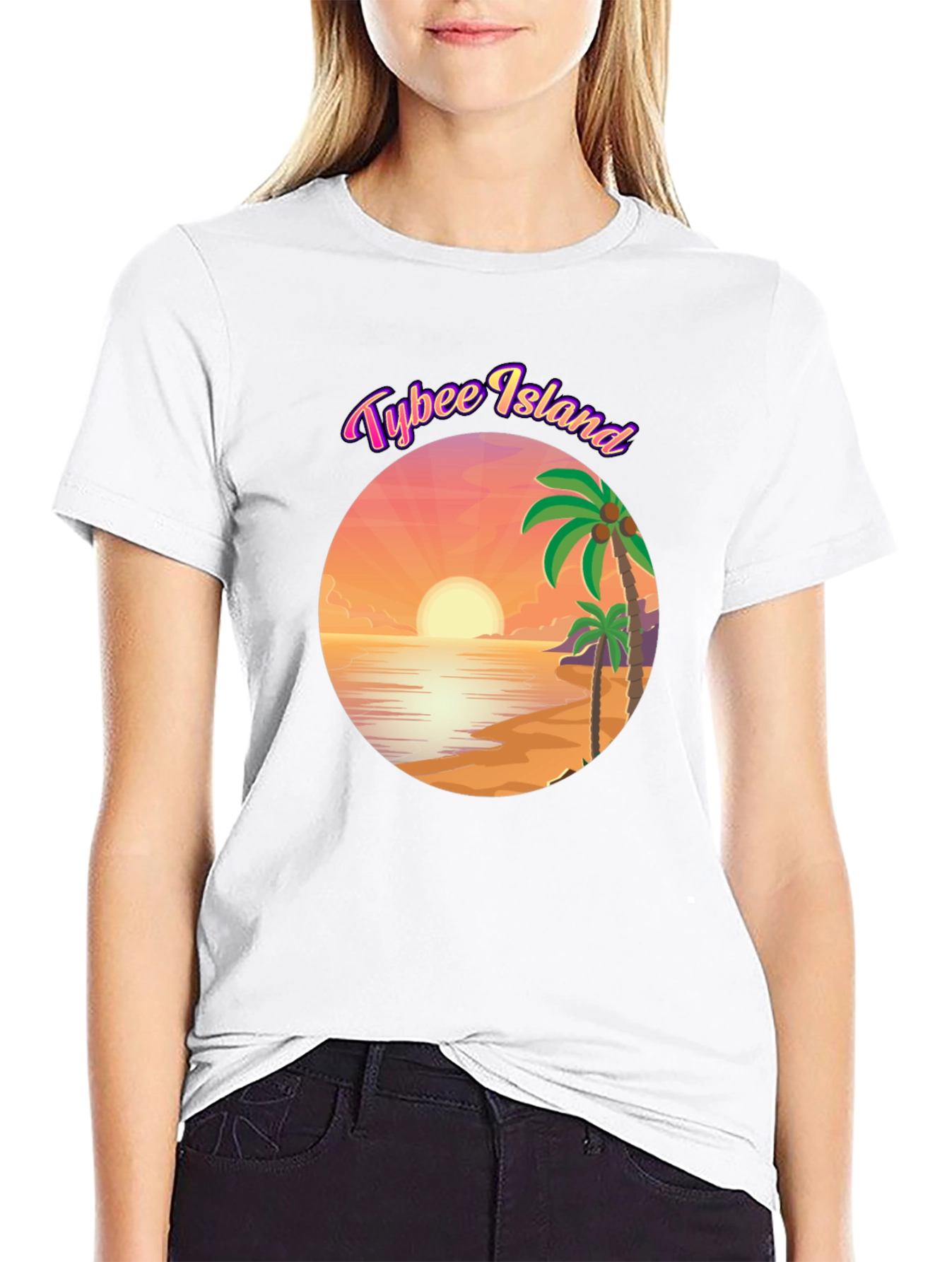 Tybee Island Graphic T-Shirt - Black