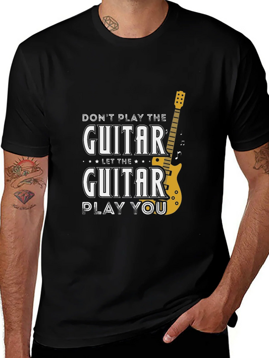 Guitar Play You Graphic T-Shirt - Black