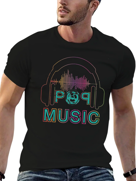 Pop Music Graphic Tee - Unique Design