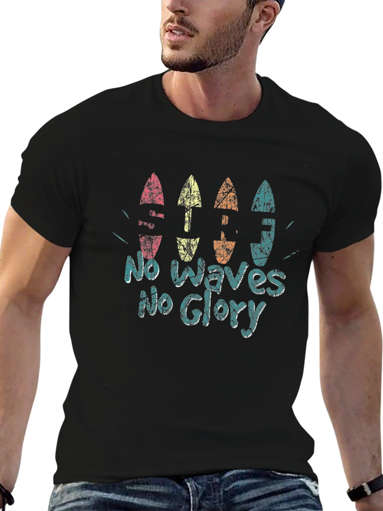 No Waves No Glory Graphic Tee