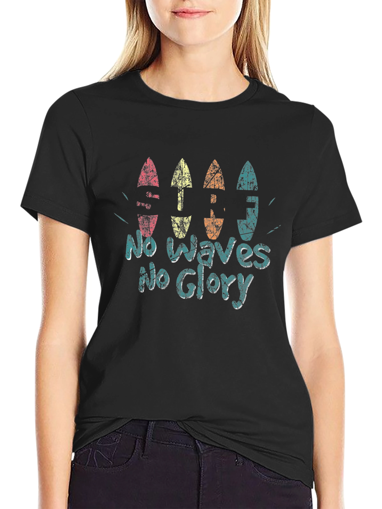 No Waves No Glory Graphic Tee