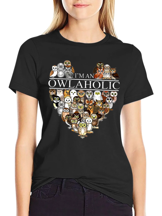 Im an Owlaholic T-Shirt - Owl Lover Tee