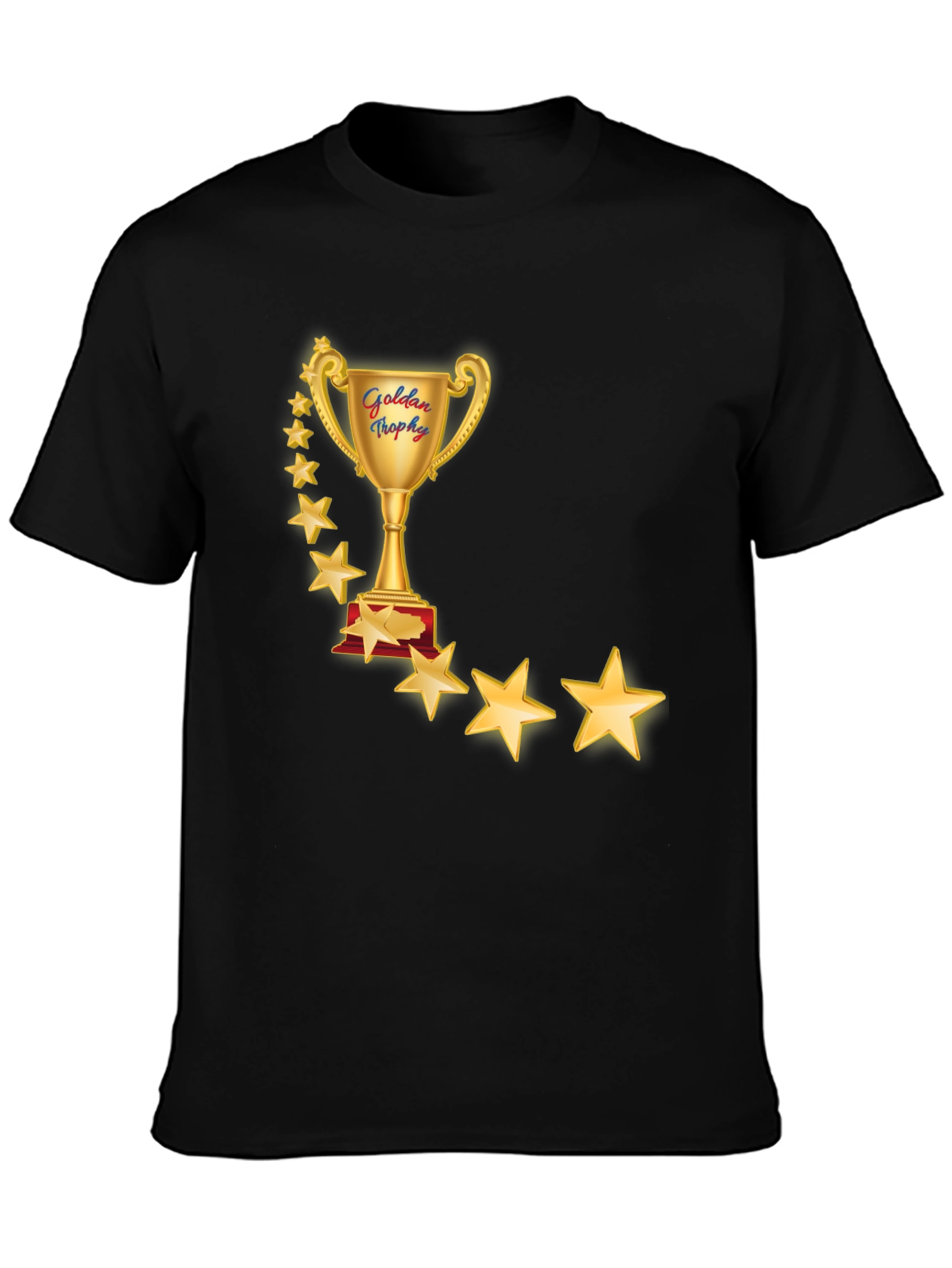 Golden Trophy Star T-Shirt - Premium Comfort