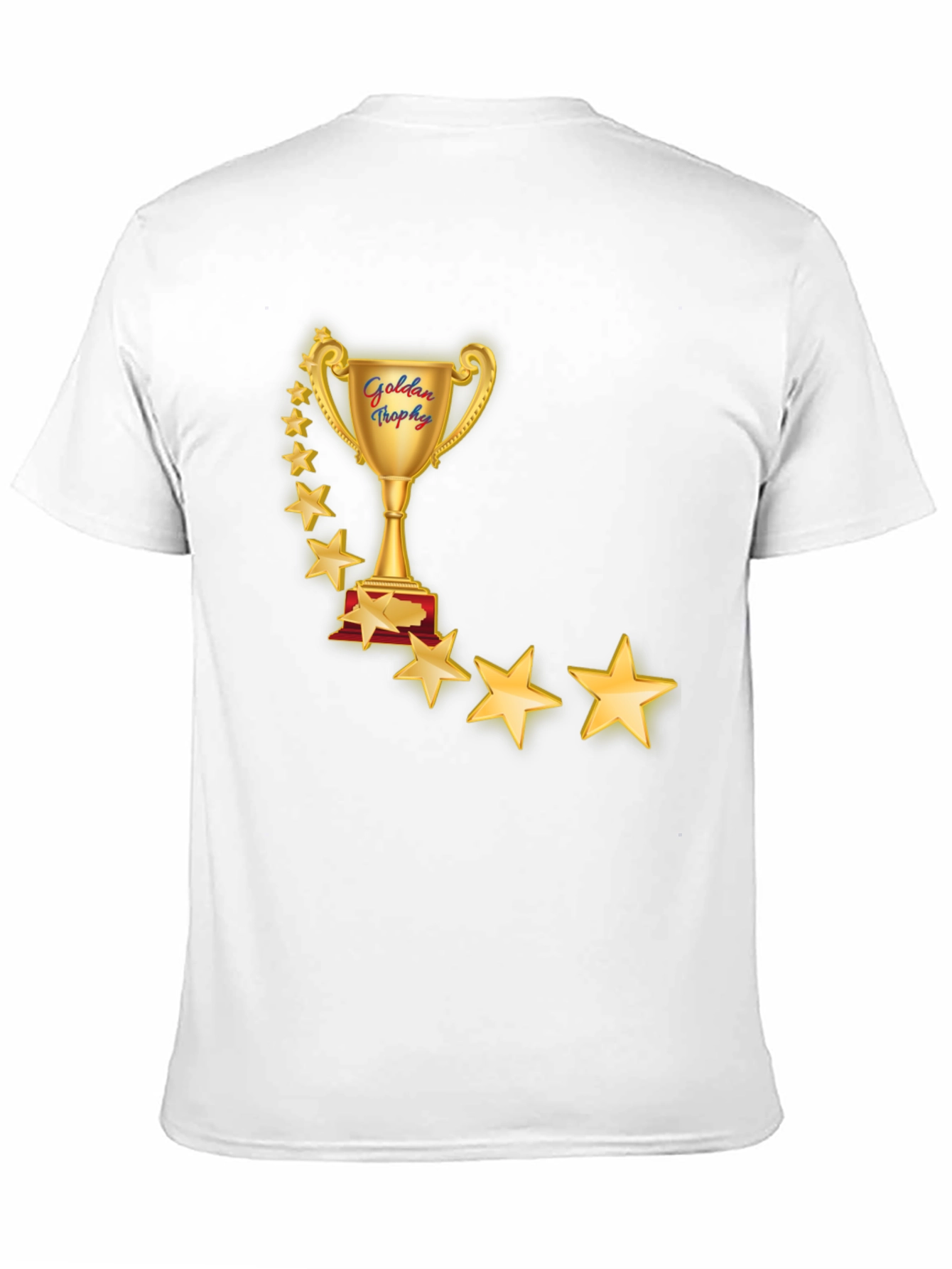 Golden Trophy Star T-Shirt - Premium Comfort