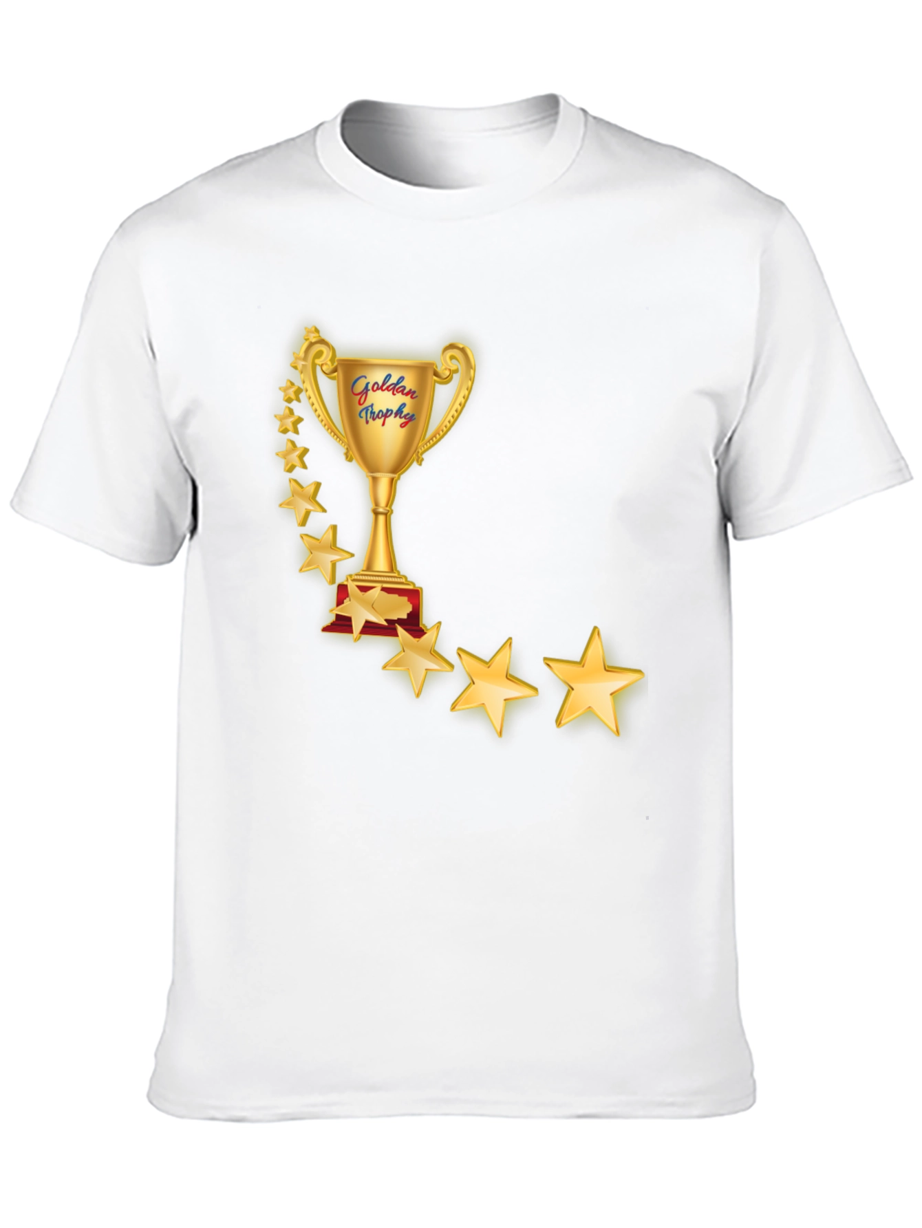 Golden Trophy Star T-Shirt - Premium Comfort