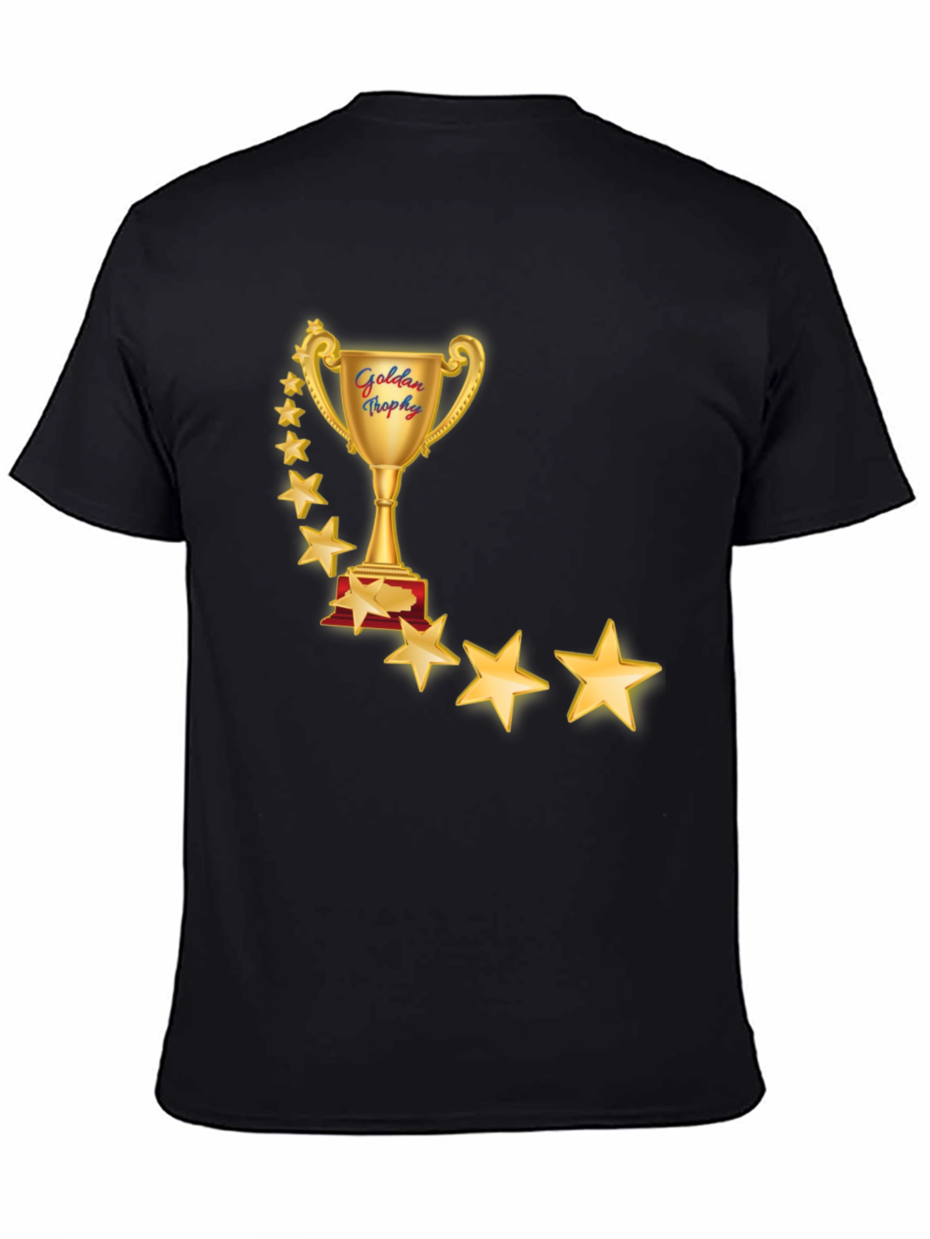 Golden Trophy Star T-Shirt - Premium Comfort
