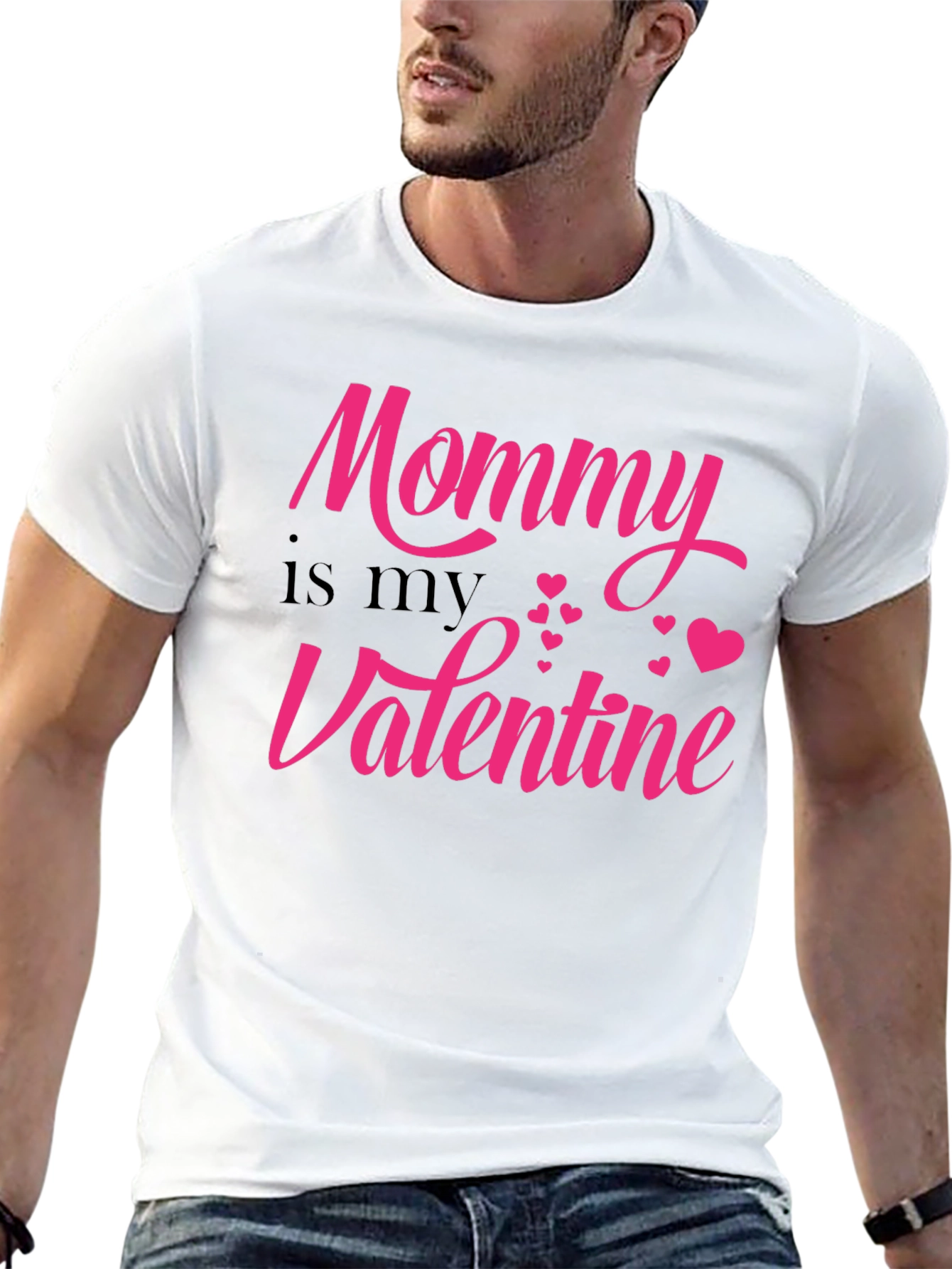 Mommy is My Valentine T-Shirt - Black
