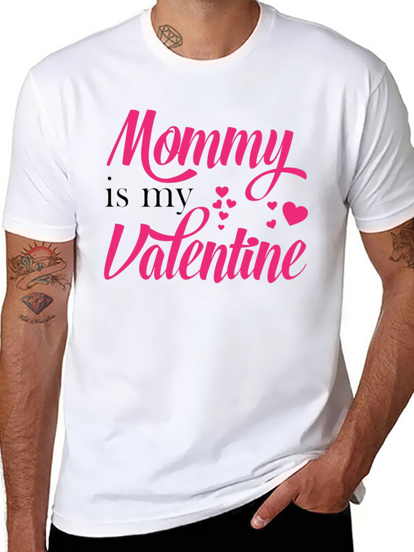 Mommy is My Valentine T-Shirt - Black