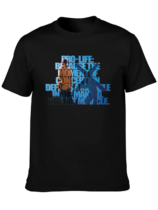 Pro-Life Graphic Tee - Because The Moment of Conception
