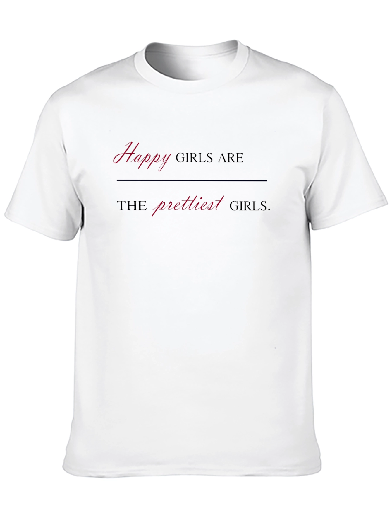 Happy Girls Graphic T-Shirt - Stylish Casual Wear