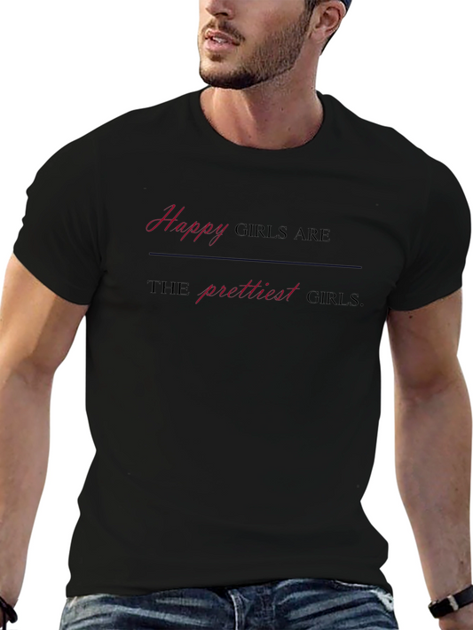 Happy Girls Graphic T-Shirt - Stylish Casual Wear