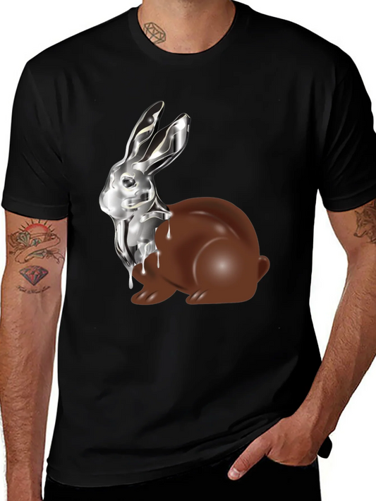 Chocolate & Silver Bunny T-Shirt