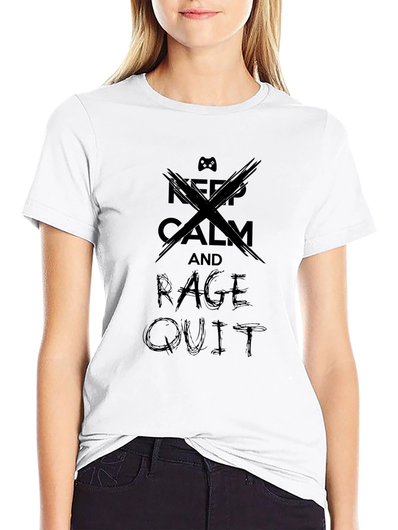Keep Calm and Rage Quit T-Shirt - Gamer Apparel