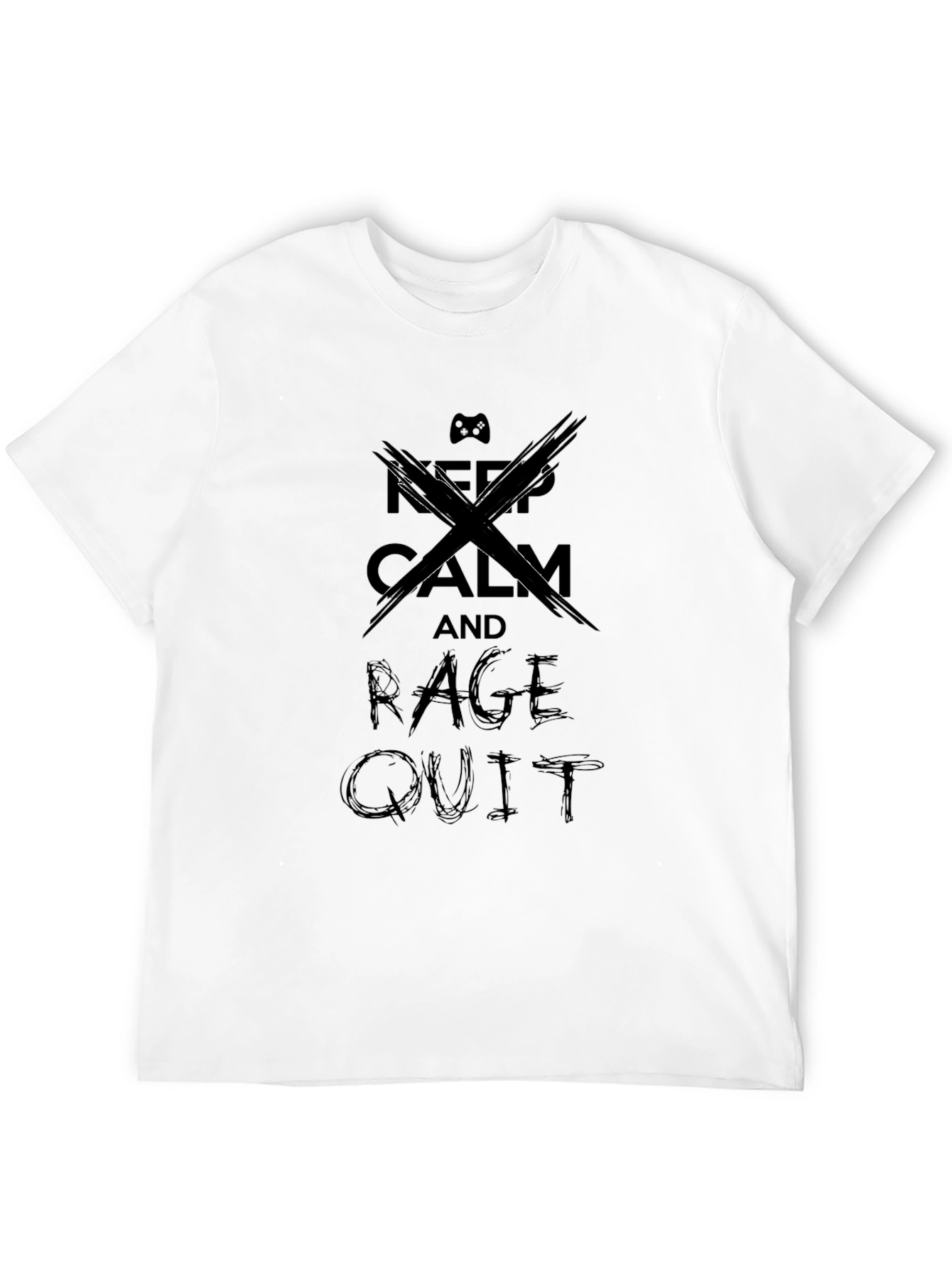 Keep Calm and Rage Quit T-Shirt - Gamer Apparel