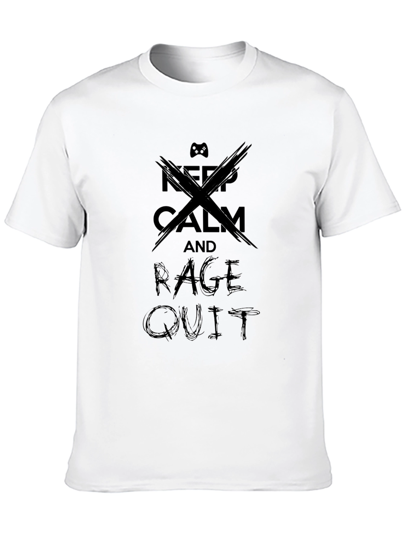 Keep Calm and Rage Quit T-Shirt - Gamer Apparel