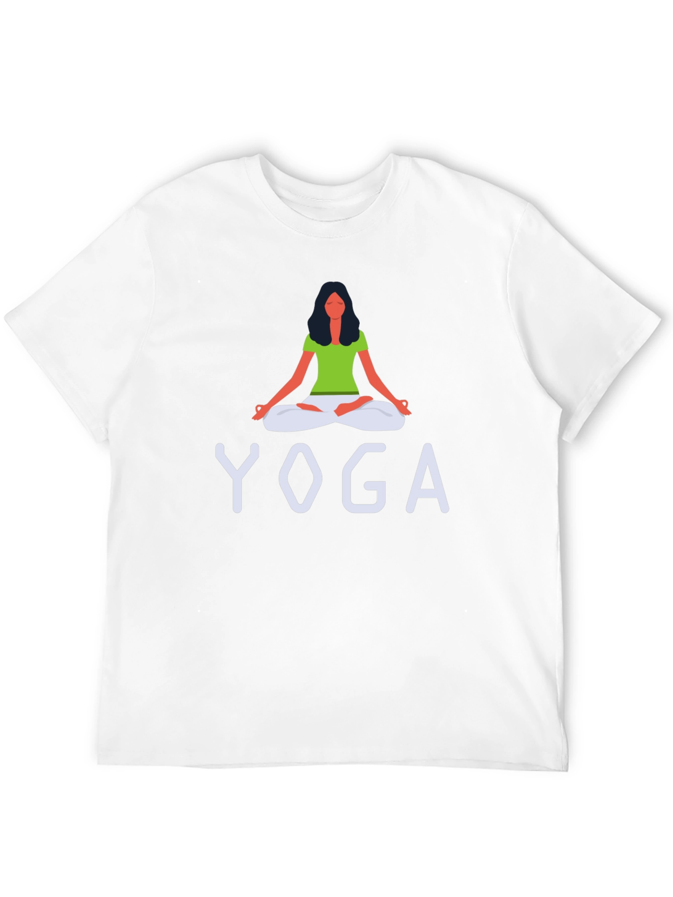 Yoga Graphic Print Crew Neck T-Shirt
