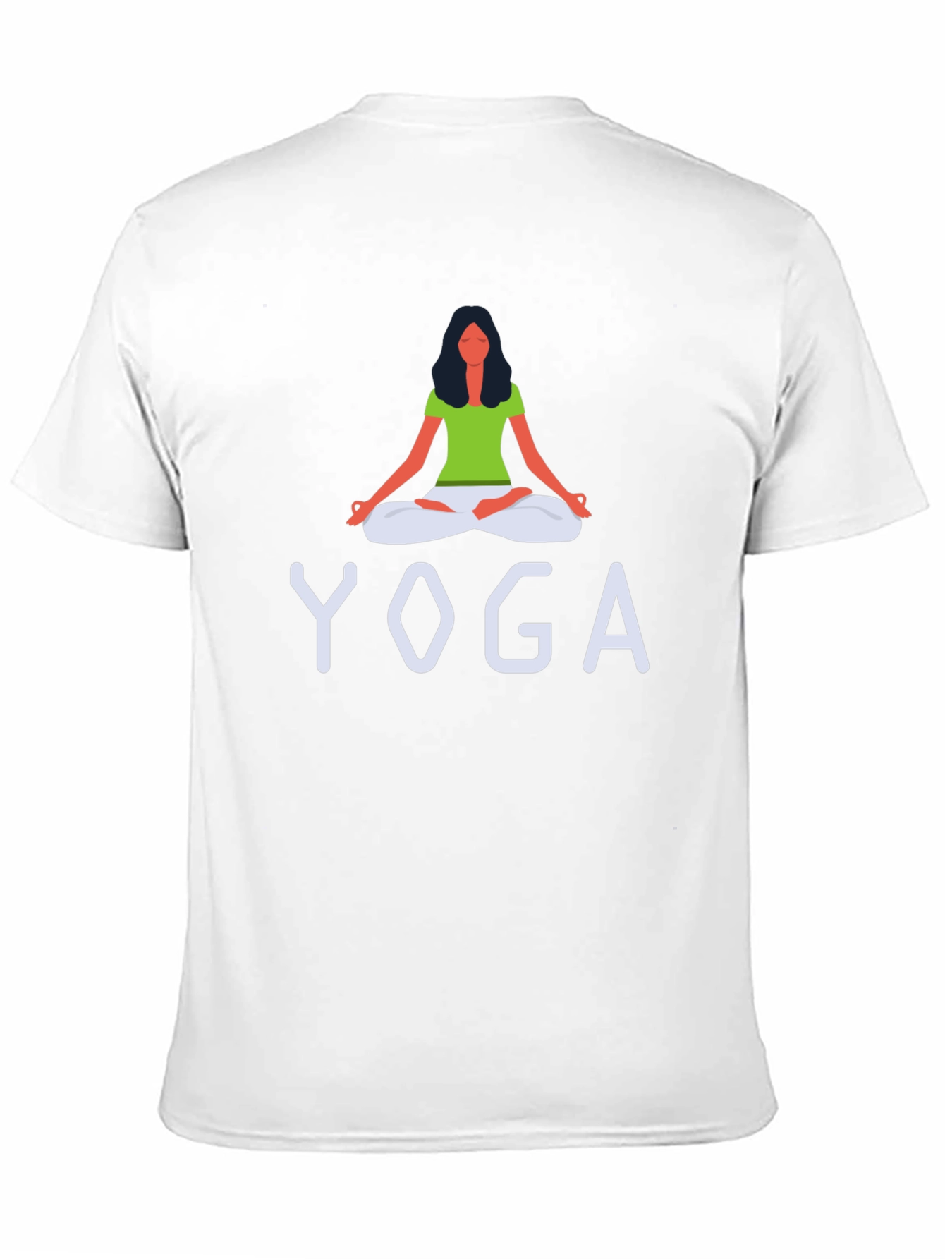 Yoga Graphic Print Crew Neck T-Shirt