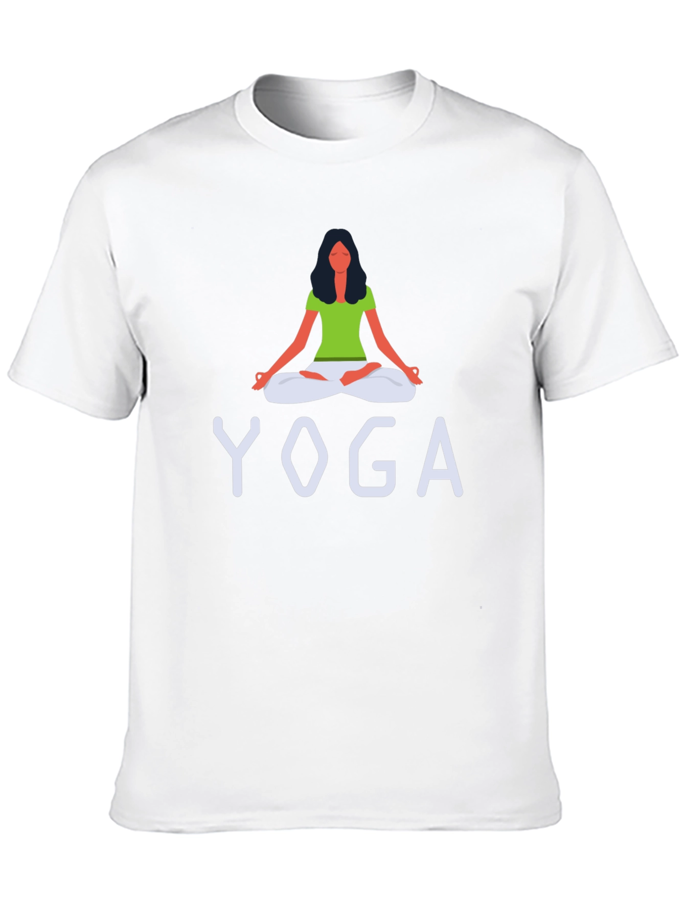 Yoga Graphic Print Crew Neck T-Shirt