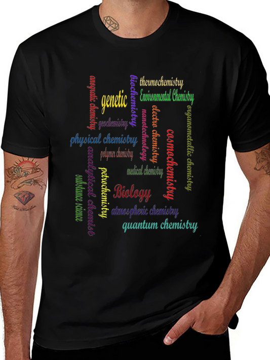 Science Word Cloud Graphic T-Shirt