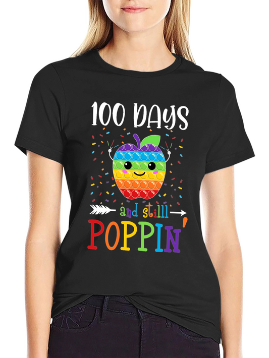 100 Days of School Poppin T-Shirt