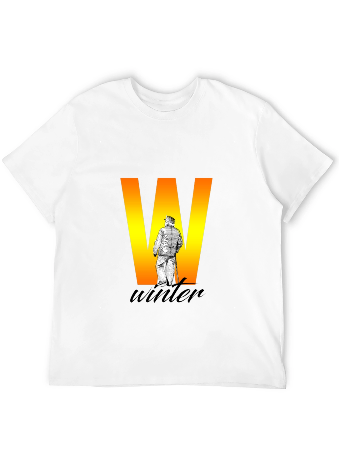 Winter Themed Black T-Shirt