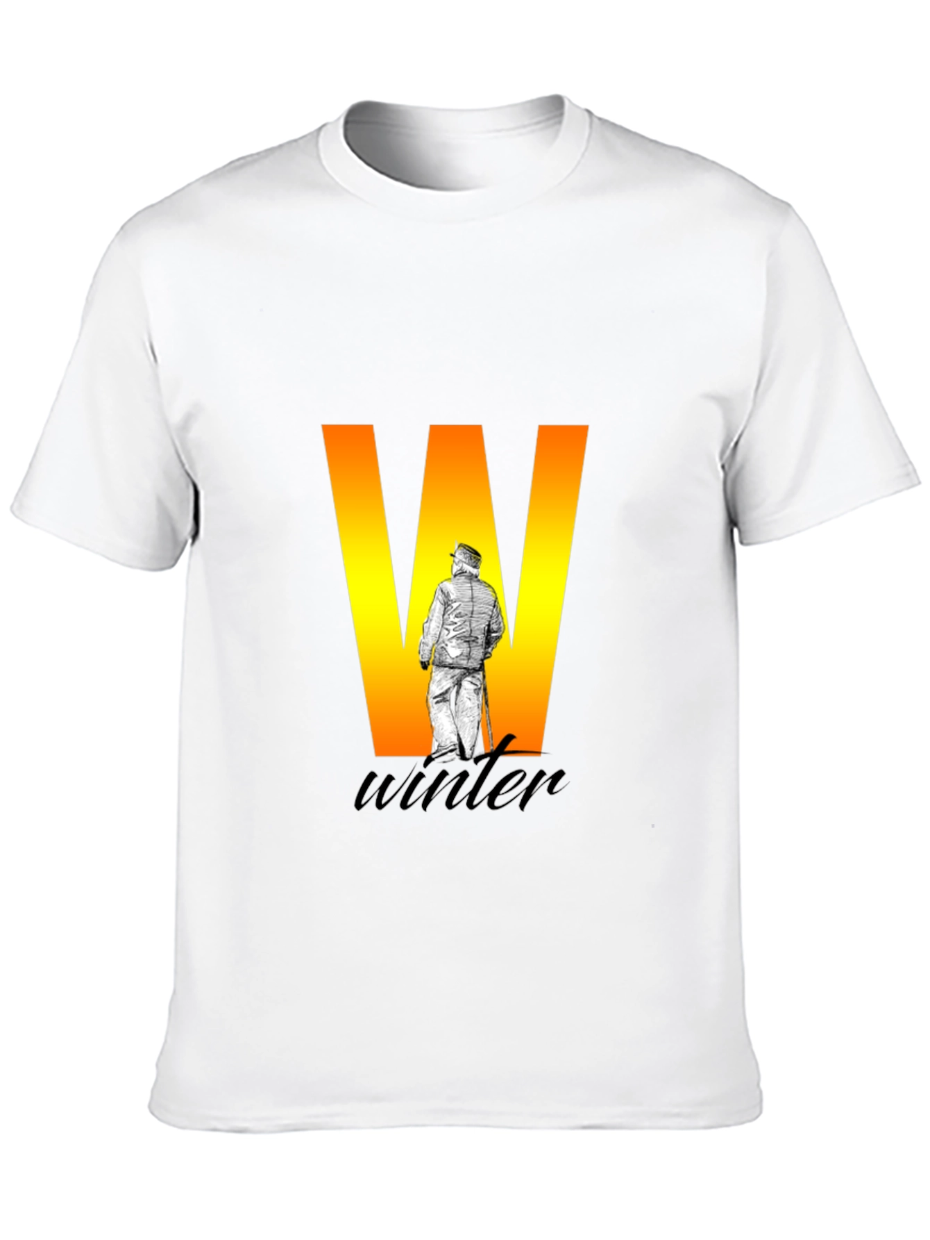 Winter Themed Black T-Shirt