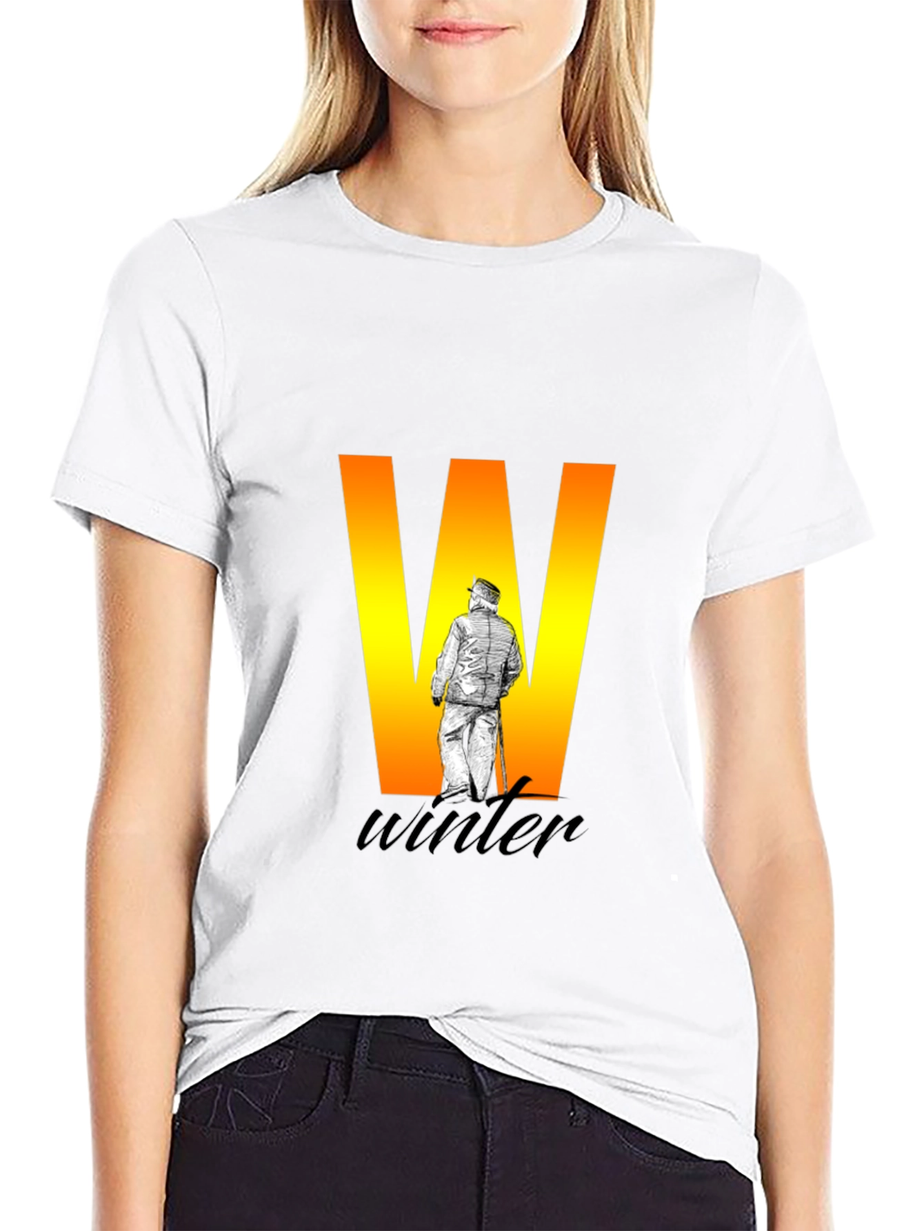 Winter Themed Black T-Shirt