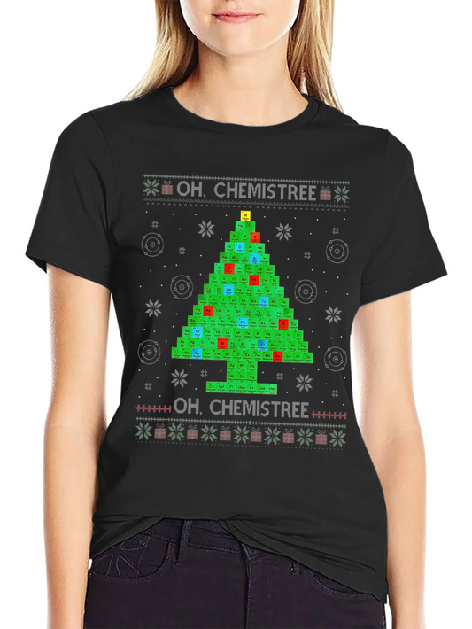 Oh Chemistree Periodic Table Christmas T-Shirt